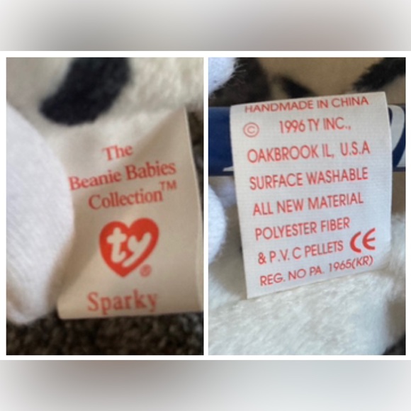 Rare SPARKY The Dalmatian Ty Beanie Baby - Picture 12 of 16